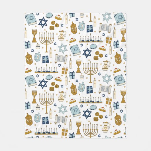 Hanukkah Doodles schattig geïllustreerd met Fleece (Voorkant)