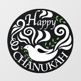 Hanukkah Dove Love Window Cling Raamsticker