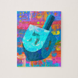 Hanukkah Draaietop Legpuzzel