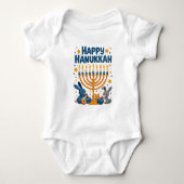 Hanukkah-draaietoppen & Donuts & Luierbroeken, Oh  Romper (Voorkant)