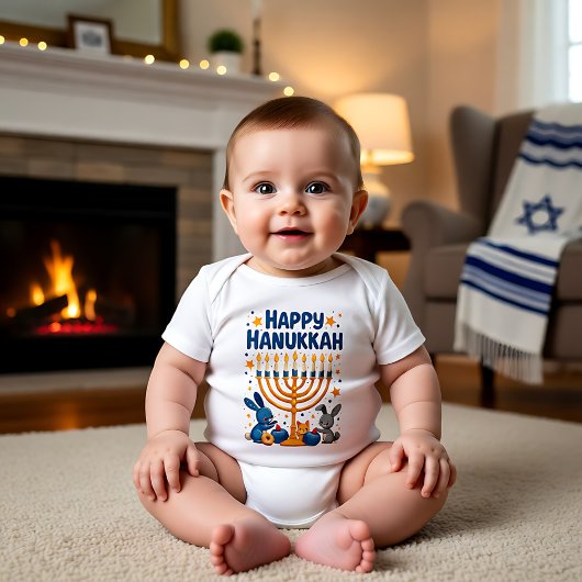 Hanukkah-draaietoppen & Donuts & Luierbroeken, Oh  Romper