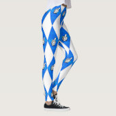 Hanukkah Dreidel Argyle Pattern Leggings (Rechts)