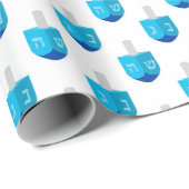 Hanukkah Dreidel Cadeaupapier (Rol Hoek)