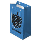 Hanukkah Dreidel Cutout Klein Cadeauzakje (Voorkant Gekanteld)