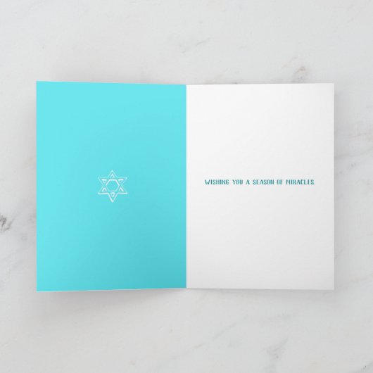 Hanukkah Dreidel Feestdagen Kaart (Binnen)