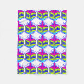 Hanukkah Dreidel Fleece Deken (Voorkant)