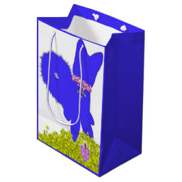 Hanukkah dreidel gelt blauwe hond vakantie cadeau medium cadeauzakje