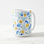 Hanukkah Dreidel Jewish Holiday Pattern Koffiemok (Voorkant rechts)