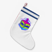 Hanukkah Dreidel Kleine Kerstsok (Voorkant (Hangend))