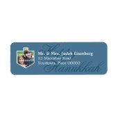 Hanukkah Dreidel Lijst Return Address Label (Voorkant)
