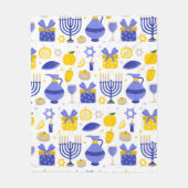 hanukkah dreidel menorah fleece deken (Voorkant)