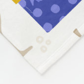 hanukkah dreidel menorah fleece deken (Hoek)