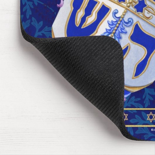 Hanukkah Dreidel Mousepad Muismat (Hoek)