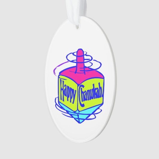 Hanukkah Dreidel Ornament (voorkant)