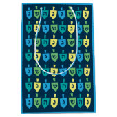 Hanukkah Dreidel Party Medium Gift Bag Cadeauzakje (Voorkant)
