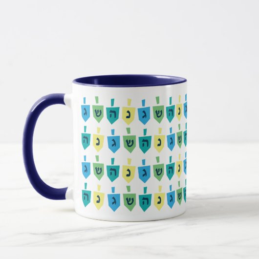 Hanukkah Dreidel Party Mug Mok (Links)