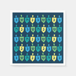 Hanukkah Dreidel Party Napkins Servet