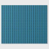 Hanukkah Dreidel Party Stripe Wrapping Paper Cadeaupapier (Vlak)