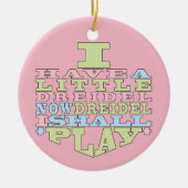 Hanukkah "Dreidel Play"/Circle Ornament (Voorkant)