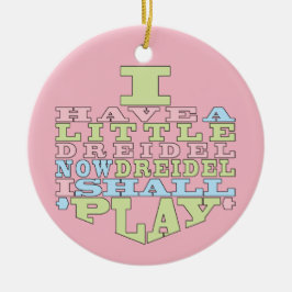 Hanukkah "Dreidel Play"/Circle Ornament