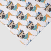 Hanukkah Dreidel Pug (aanpasbaar) Tissuepapier (Detail)