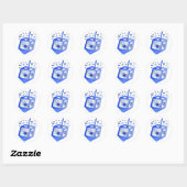 Hanukkah Dreidel Sticker (Vel)