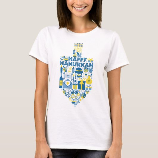 Hanukkah Dreidel T-shirt (Voorkant)