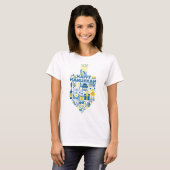 Hanukkah Dreidel T-shirt (Voorkant volledig)