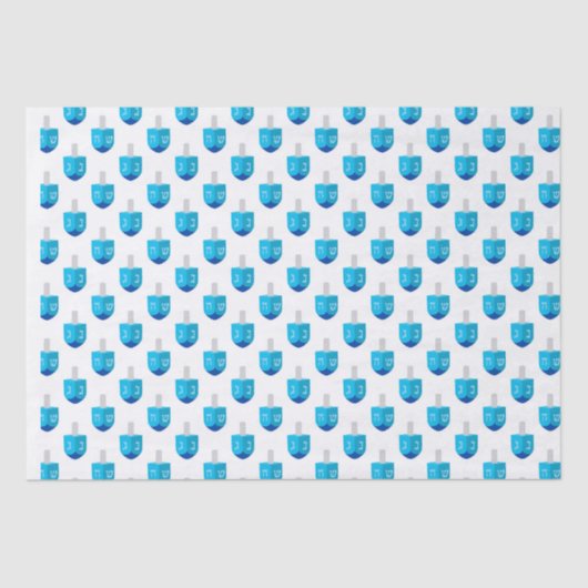 Hanukkah Dreidel Tissuepapier (Voorkant)