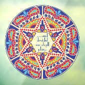 Hanukkah Dreidel We zullen raam-koeling spelen Raamsticker (Vel 3)