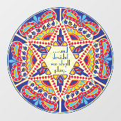 Hanukkah Dreidel We zullen raam-koeling spelen Raamsticker (Vel)