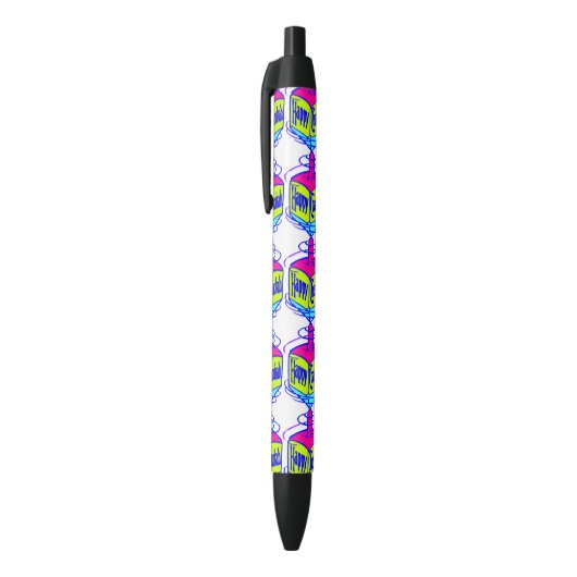 Hanukkah Dreidel Zwarte Inkt Pen (Top (Verticaal))