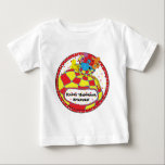 Hanukkah Dreidels Baby T-shirt<br><div class="desc">Hanukkah Dreidel T-Shirt. Het ontwerp kan worden overgebracht naar andere Zazzle-favorieten. Pas het bericht aan door het verwijderen en het toevoegen van uw eigen tekst aan met uw favoriete lettertypestijl, grootte en kleur. Happy Chanukah/Hanukkah! Stijl: Baby Fine Jersey T-Shirt Je zoektocht naar het ultieme baby T-shirt is officieel voorbij. Dit...</div>