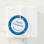 Hanukkah-dreidels cadeaubijsluiter bedankjes labels (In situ)