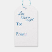 Hanukkah Dreidels Cadeaulabel (Achterkant)