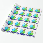 Hanukkah Dreidels Cadeaupapier<br><div class="desc">Dit is een geweldig verpakkingspapier voor Hanukkah!</div>