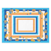 Hanukkah Dreidels Donuts & Stars Tafelkleed (Voorkant (Horizontaal))