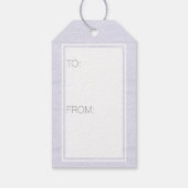 Hanukkah Dreidels Faux Zilveren Bling gepersonalis Cadeaulabel (Achterkant)