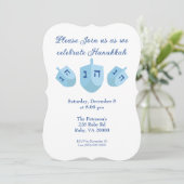 Hanukkah Dreidels Feest Kaart (Staand voorkant)