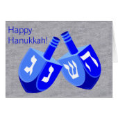 Hanukkah Dreidels in blauw en wit geweer voor kind (Voorkant Horizontaal)