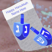 Hanukkah Dreidels in Blue Fun Kinder Chrismukkah Kleine Kerstsok