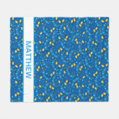 Hanukkah Dreidels Persoonlijke fleece Blanket (Voorkant (Horizontaal))