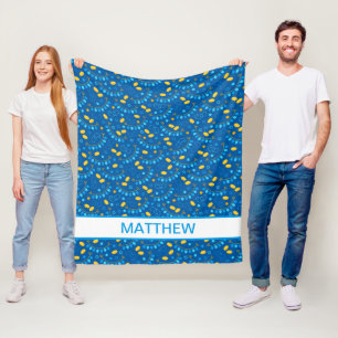 Hanukkah Dreidels Persoonlijke fleece Blanket Deken