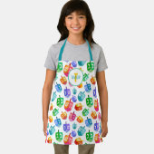 Hanukkah Dreidels Rainbow Waterverf Holiday Schort (Insitu)