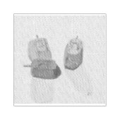 Hanukkah Dreidels Rubberstempel (Afrduk)