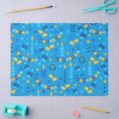 Hanukkah Dreidels Tissuepapier (Craft)