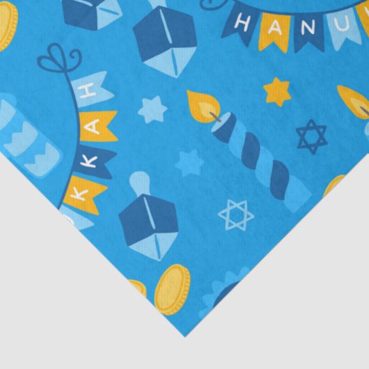 Hanukkah Dreidels Tissuepapier (Detail)