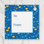 Hanukkah Dreidels van Bedankjes Labels (Achterkant)