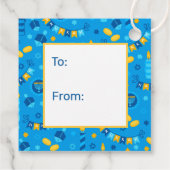 Hanukkah Dreidels van Bedankjes Labels (Achterkant)