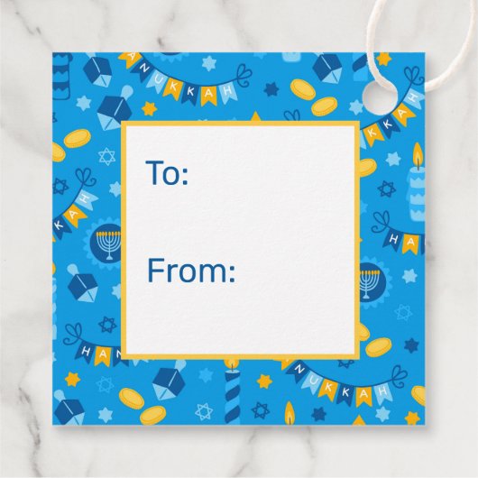 Hanukkah Dreidels van Bedankjes Labels (Achterkant)